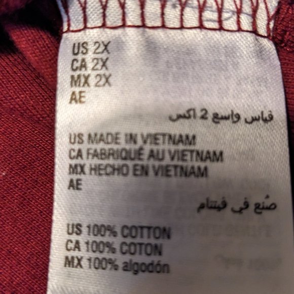 NWT Karen Scott Plus Size V-Neck Woven Top, Merlot, 2X - Picture 10 of 10